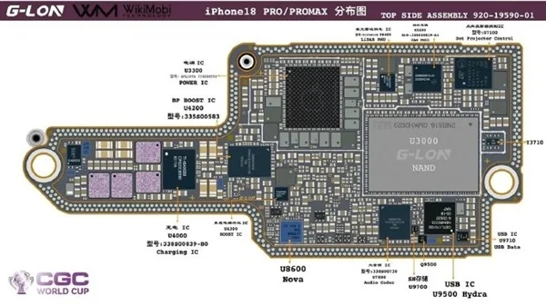 苹果iPhone 18 Pro系列主板图:私自扩容手机要报废、为散热双层设计被弃
