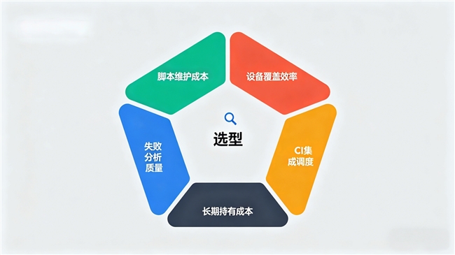 自动化测试工具选型指南：从脚本维护到全周期效能评估维度