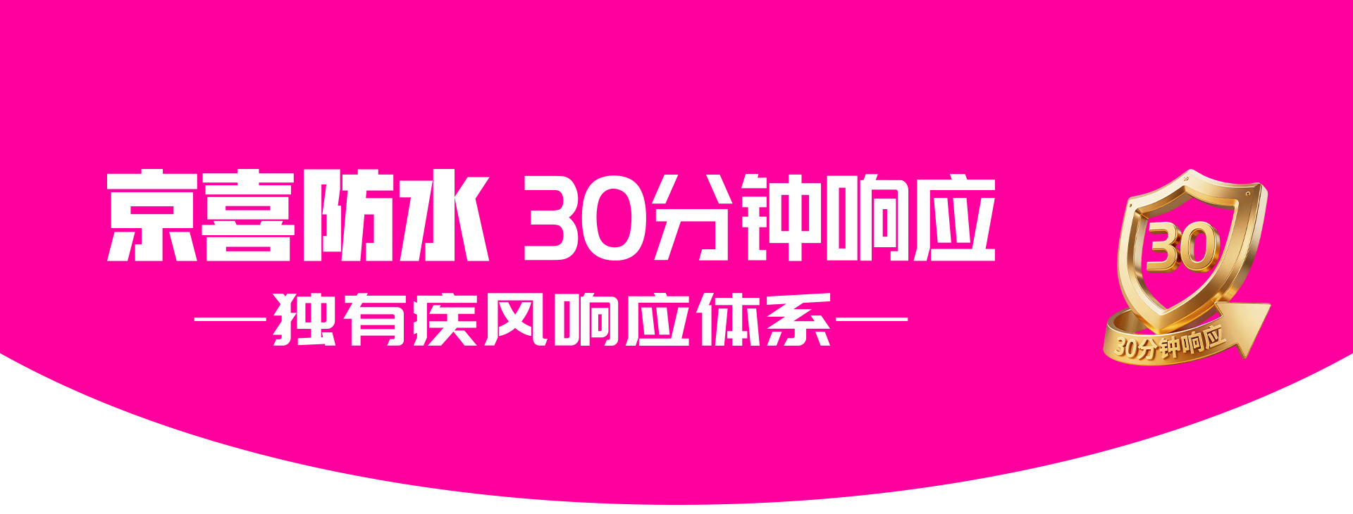 京喜防水坚守「30分钟响应」标准，致敬五一劳动者！