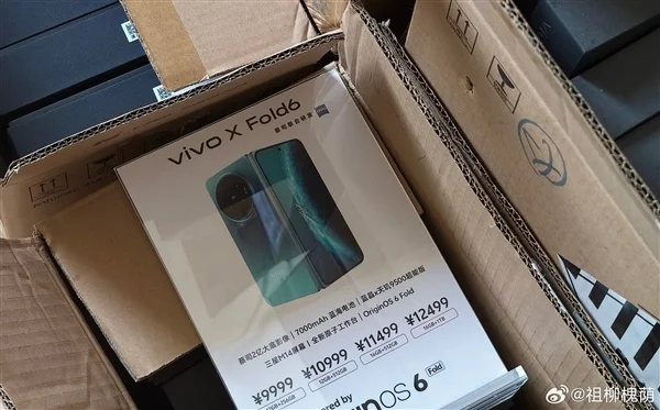 X Fold6价格偷跑：起售价9999元 较上代涨了3000元 vivo