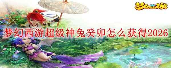  梦幻西游超级神兔癸卯在哪获得2026