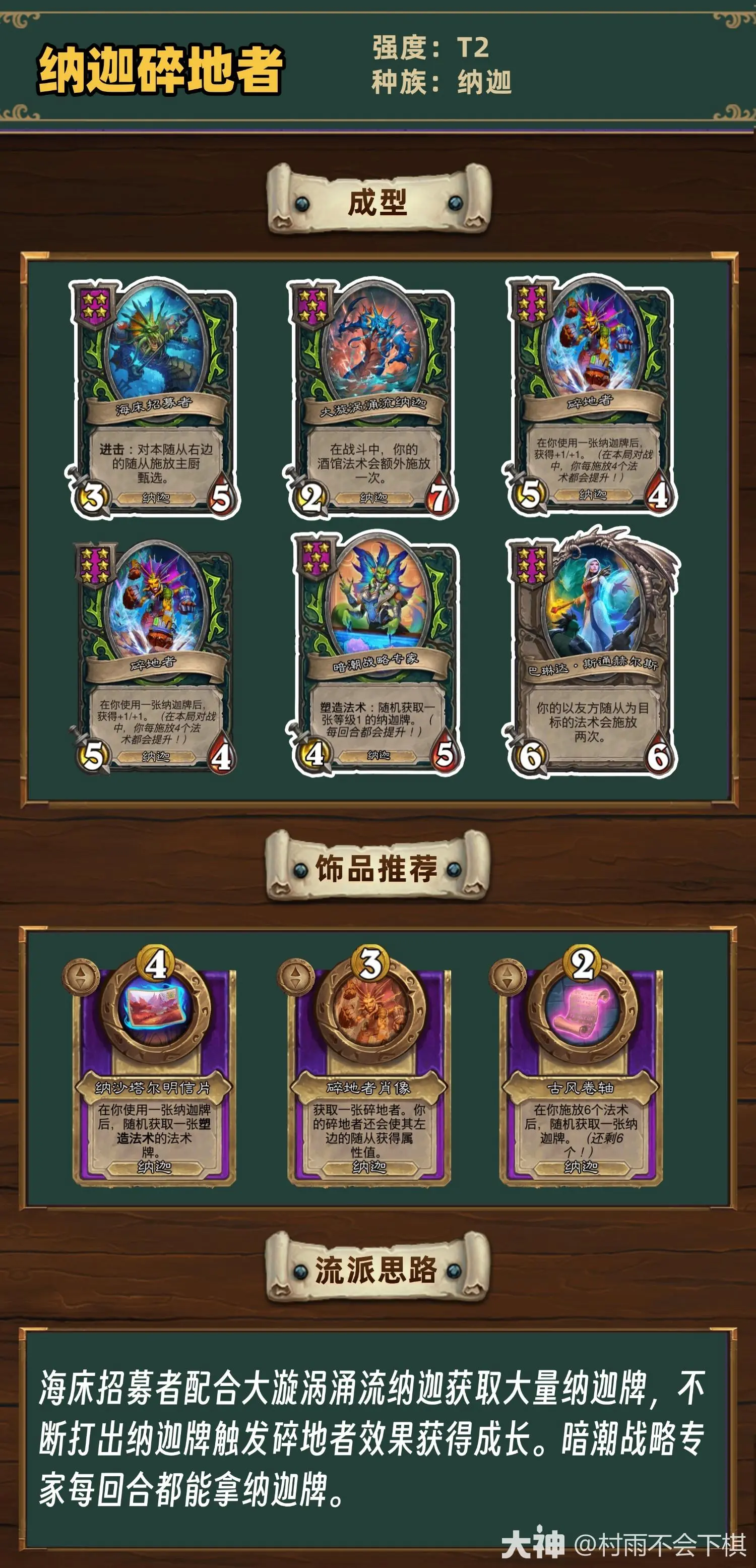  酒馆战棋35.6版本纳迦碎地者阵容建议