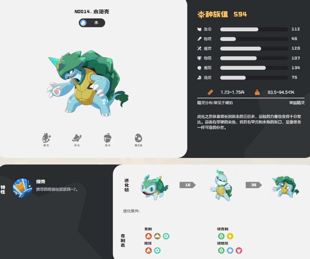  洛克王国世界水泡壳图鉴