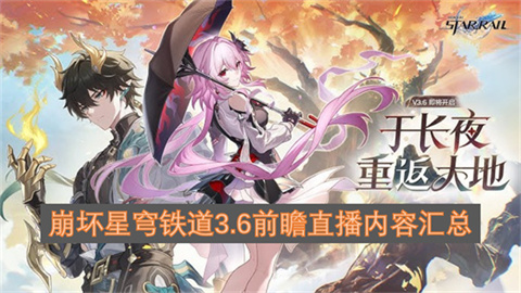崩坏星穹铁道3.6前瞻直播内容汇总崩坏星穹铁道3.6版本前瞻直播内容全解析
