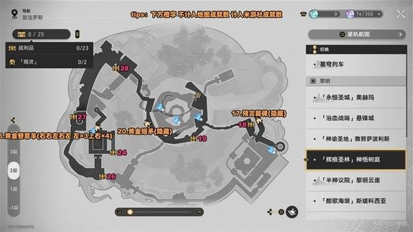 崩坏星穹铁道3.6神悟树庭战利品宝箱位置在哪崩坏星穹铁道3.6神悟树庭战利品宝箱位置分享