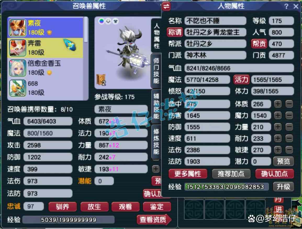  梦幻西游神木林任务装备搭配175级