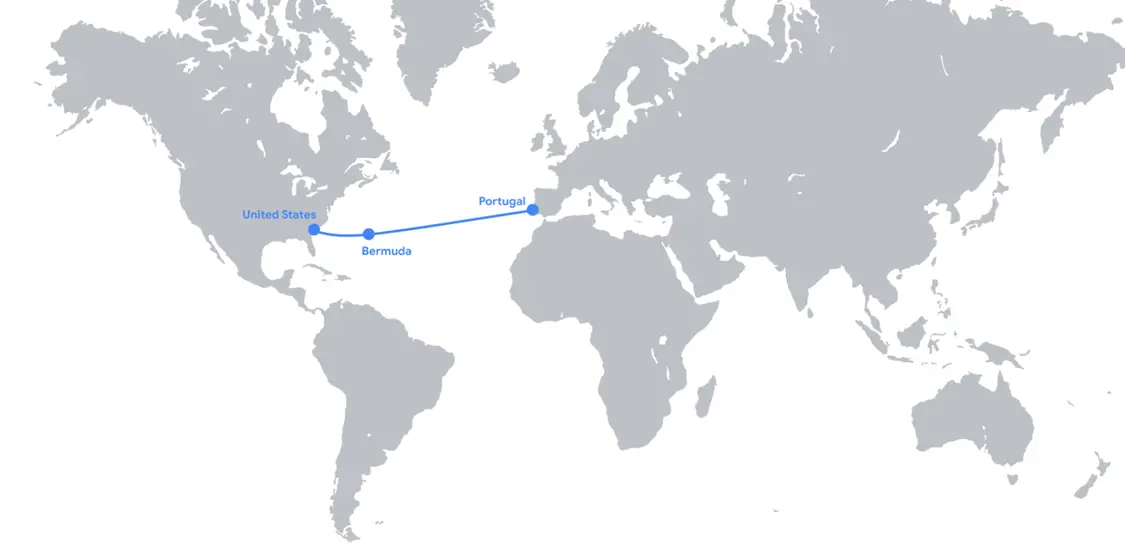谷歌7000km跨大西洋海底光缆Nuvem落成，连接美国与葡萄牙