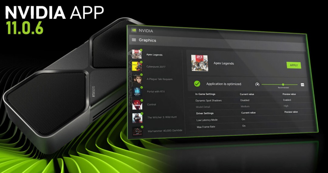 NVIDIA App 11.0.6稳定版的发布时间被英伟达悄悄推迟了